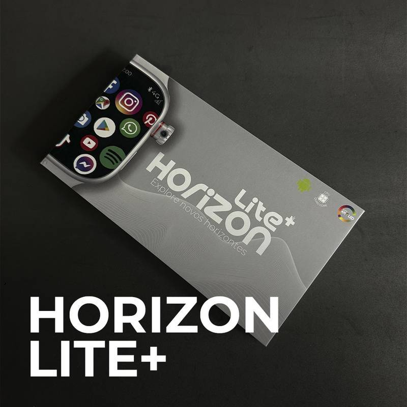 Horizon Lite + 4G Câmera Rotatória | 2GB + 16GB | Celular de Pulso Slim