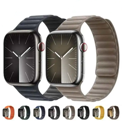 Pulseira de Silicone Elo Magnético 42mm/44mm/45mm/47mm/49mm