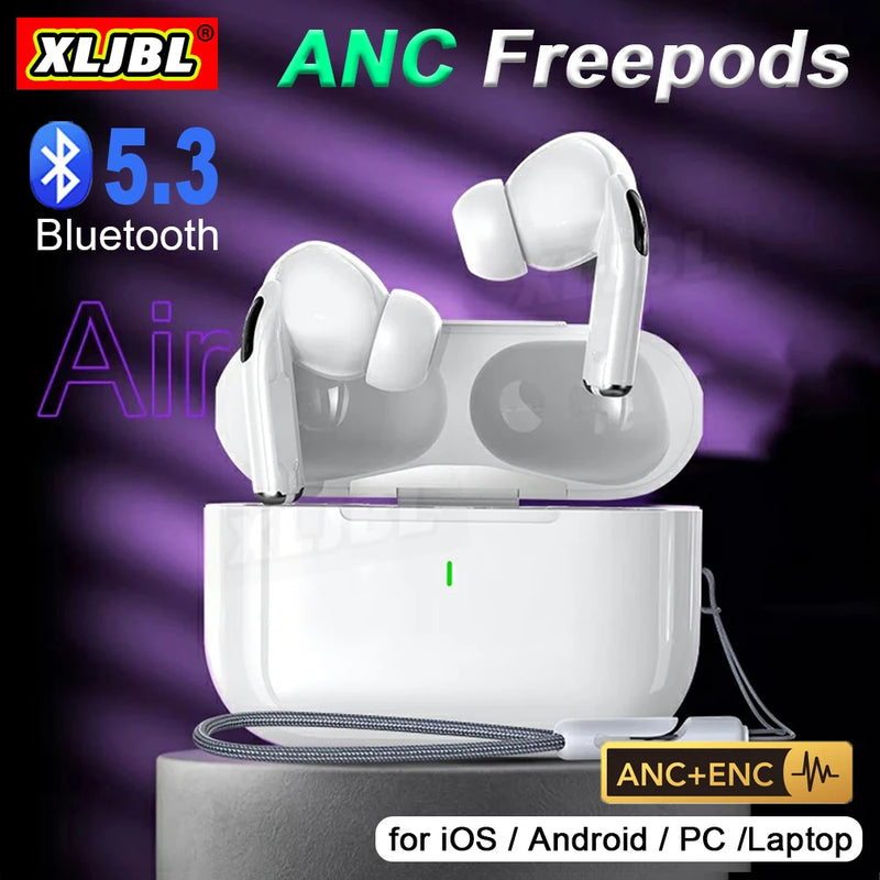 Freepods Bluetooth Earpphone Air Buds Pro 2 Wireless Earbuds Active Noise Cancelling Sport Heasdet Gaming Heaphone for phone