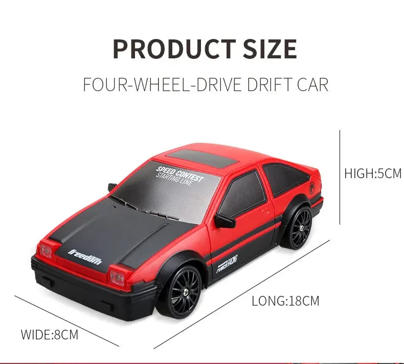 Carro de controle remoto modelo GTR de Drift