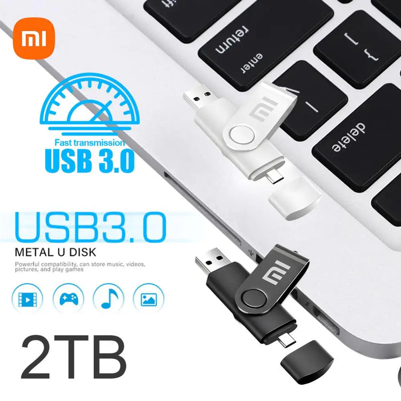 Pen drive de transferência de alta velocidade metal pendrive tipo-c interface USB