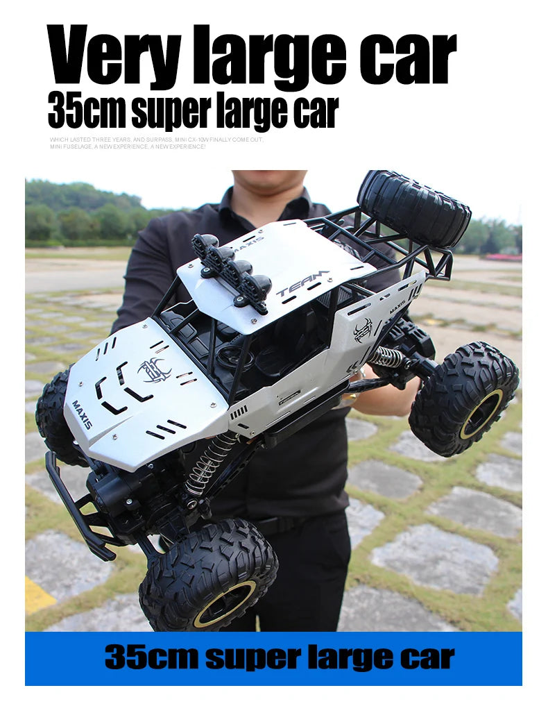 RC Car Off Road 4x4 Remote Control Cars Radio Buggy Truck Racing Drift with Led Lights Toys Gift for Boys Girls Children Kid