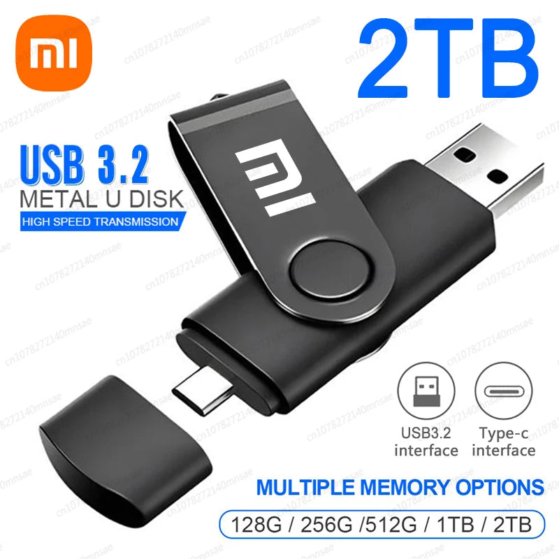 Pen drive de transferência de alta velocidade metal pendrive tipo-c interface USB