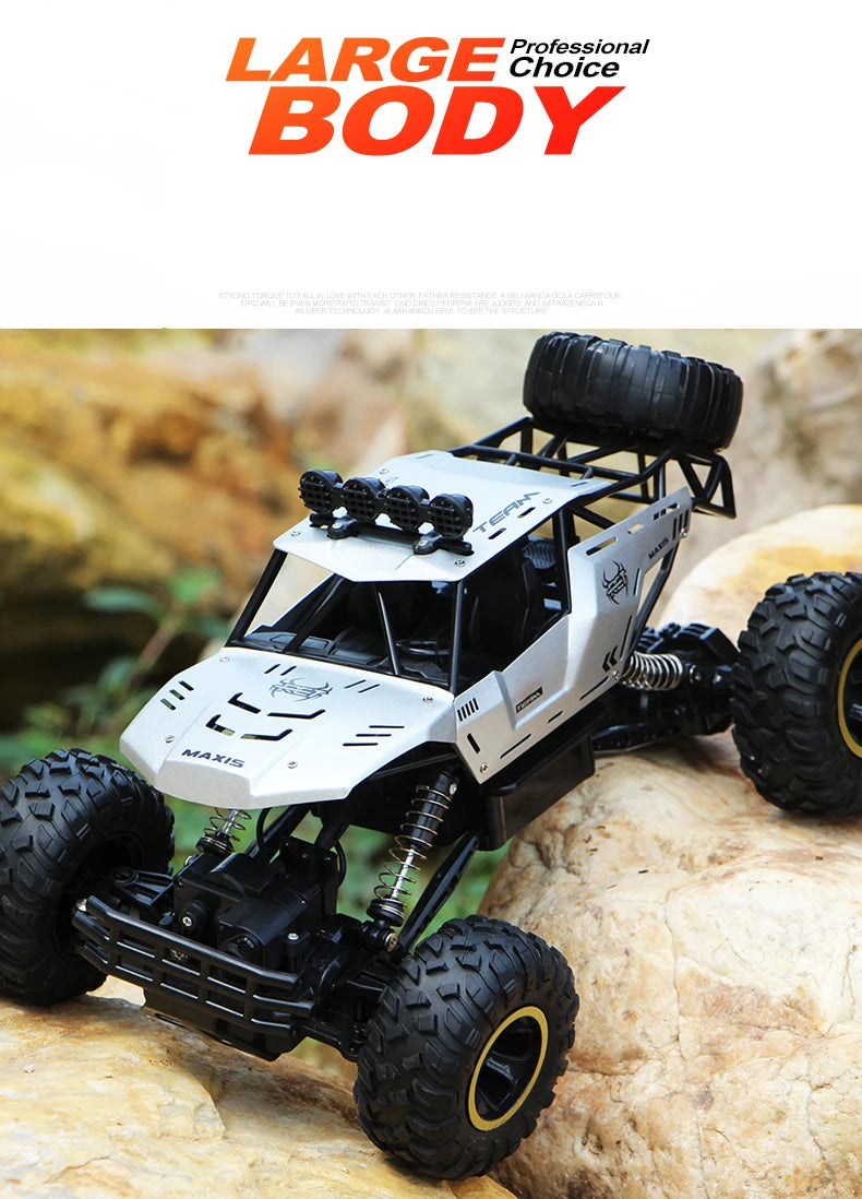 RC Car Off Road 4x4 Remote Control Cars Radio Buggy Truck Racing Drift with Led Lights Toys Gift for Boys Girls Children Kid