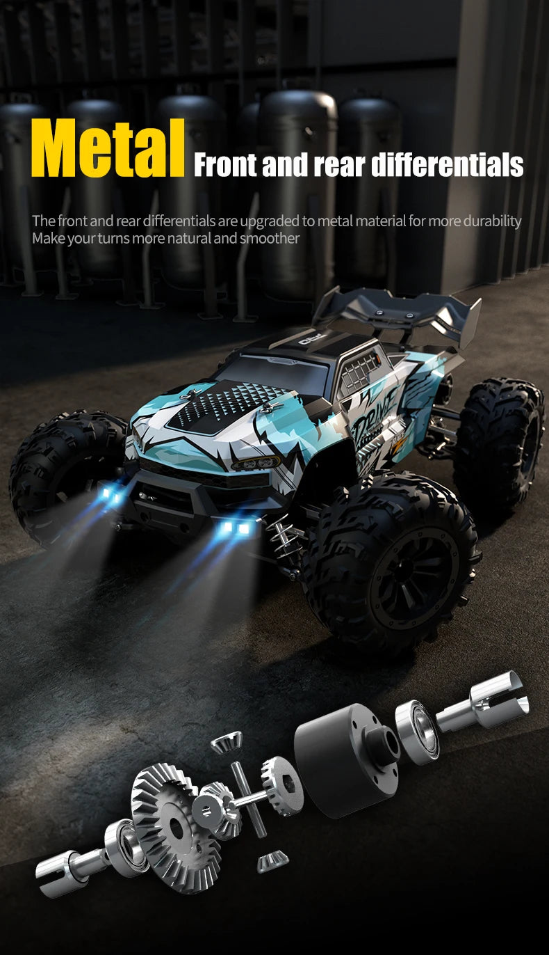 Carro de controle remoto de alta velocidade, monster truck