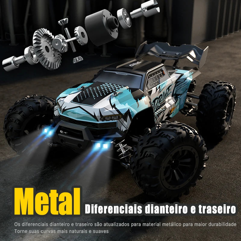 Carro de controle remoto de alta velocidade, monster truck