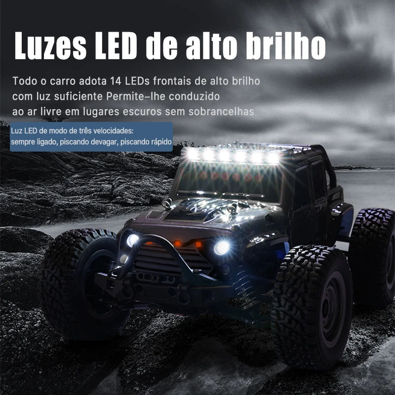 Carro de controle remoto de alta velocidade, monster truck