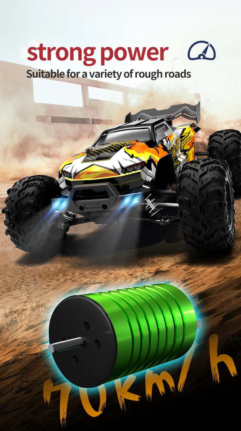 Carro de controle remoto de alta velocidade, monster truck