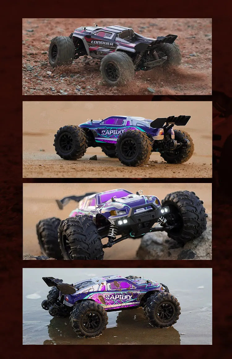 Carro de controle remoto de alta velocidade, monster truck