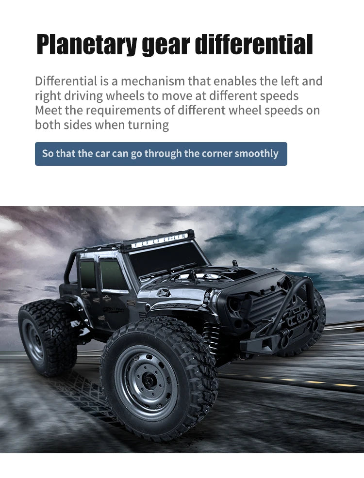 Carro de controle remoto de alta velocidade, monster truck