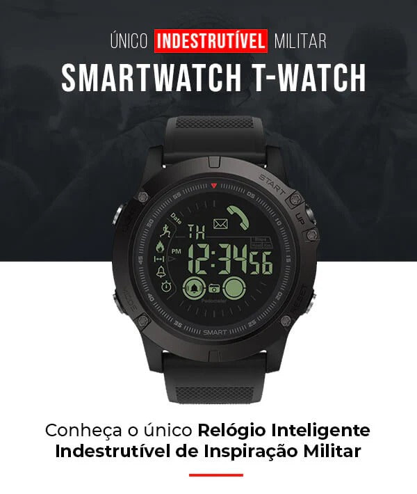 Relógio SmartWatch Militar Masculino T-Watch